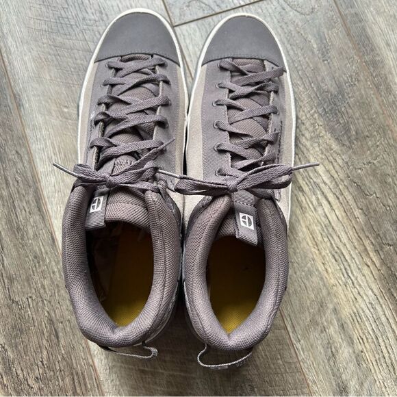 Black Caterpillar Code Hex Utility Unisex Leather Shoe Sneakers Grey P110508 - Picture 7 of 12